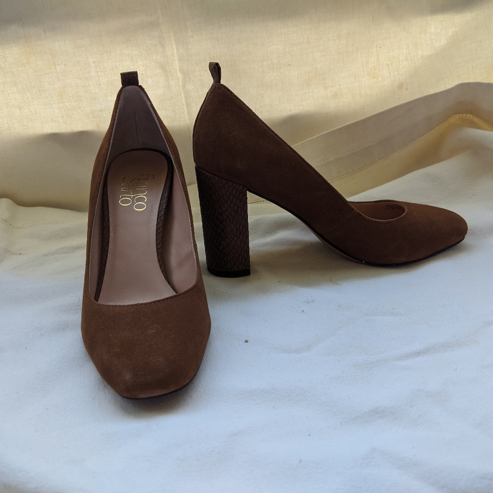 Franco Sarto Suede Heels